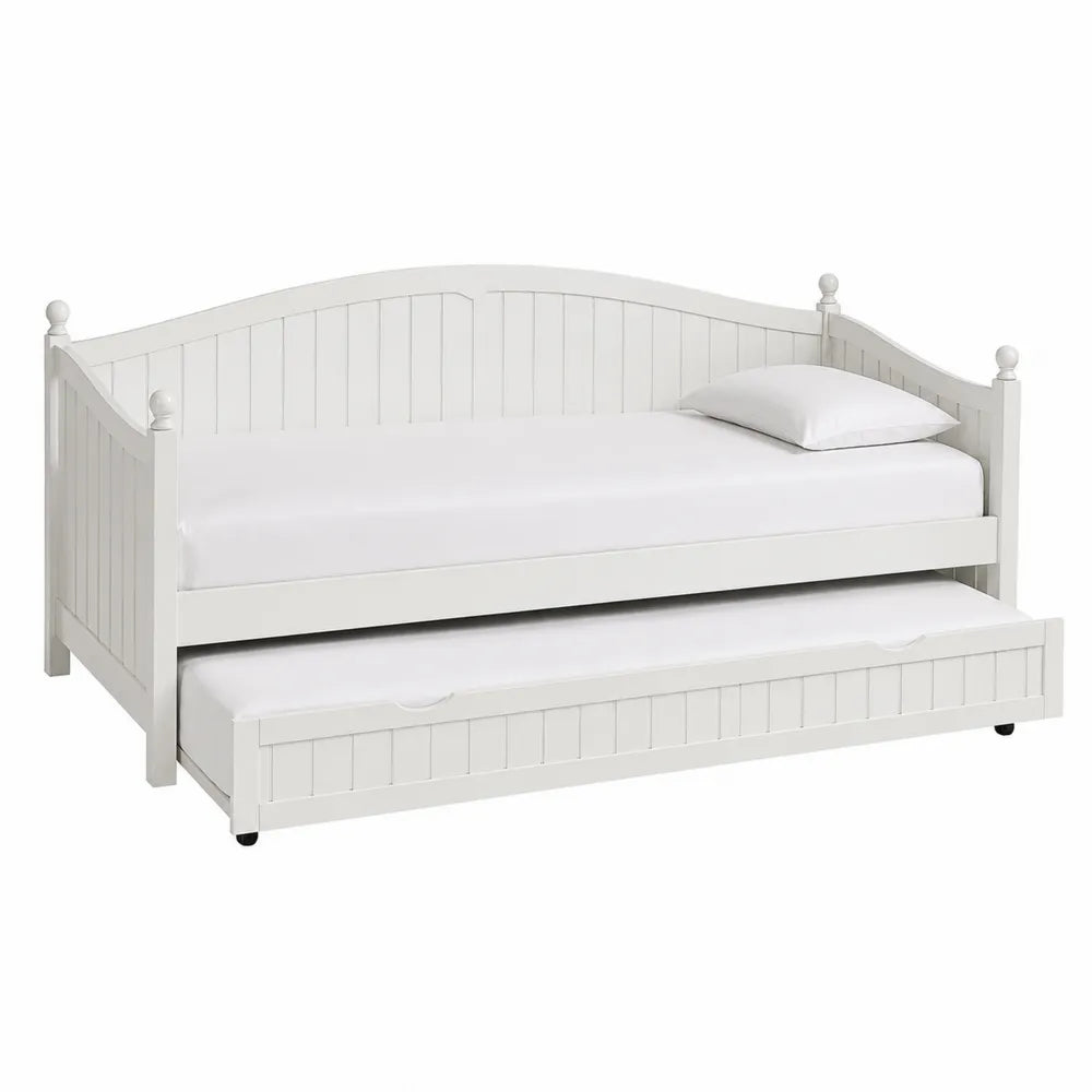 Letto in legno bianco con cassetto estraibile 200x90 cm